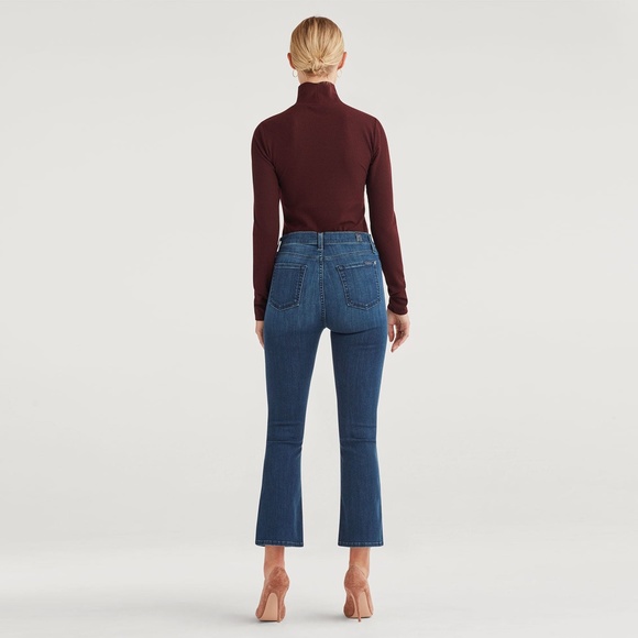 7 For All Mankind High Waist Slim Kick Jeans NWT - Picture 2 of 13